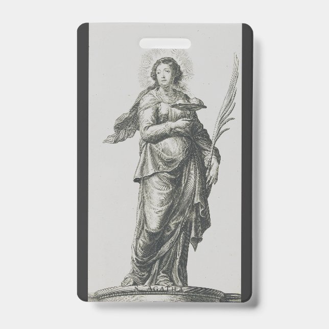 Crachá Santo Agatha da Sicília (Frente)