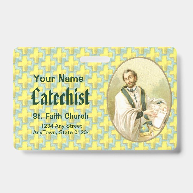 Crachá Santo César de Bus (SLE 001) (Frente)