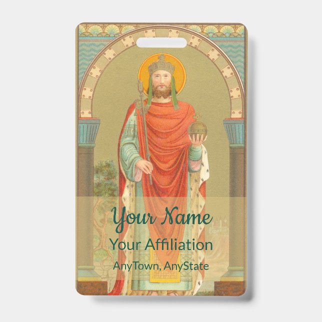 Crachá Santo Henrique II, Imperador (BBS 10; Estilo 1) (Frente)