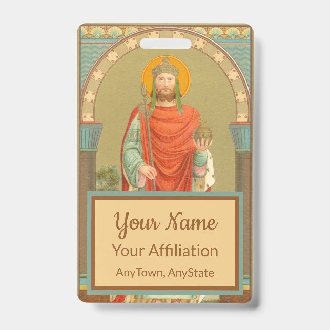 Crachá Santo Henrique II, Imperador (BBS 10; Estilo 2) (Frente)