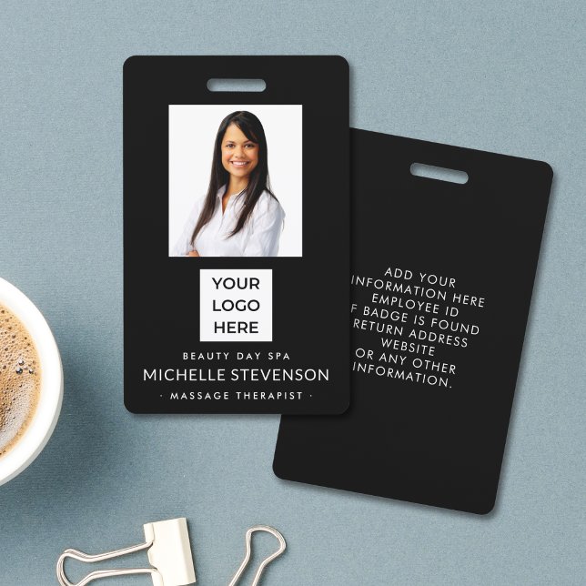 Crachá Segurança da Empresa de Foto ID de Funcionário Pre (Criador carregado)