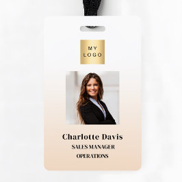 Crachá Segurança da empresa de identificação de fotos do