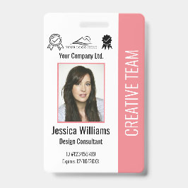 Crachá Segurança da Empresa para ID de Foto Personalizada