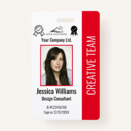 Crachá Segurança da Empresa para ID de Foto Personalizada