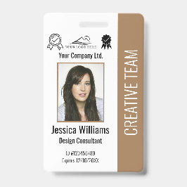 Crachá Segurança da Empresa para ID de Foto Personalizada
