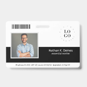 Crachá Segurança da Empresa para ID de Foto Personalizada