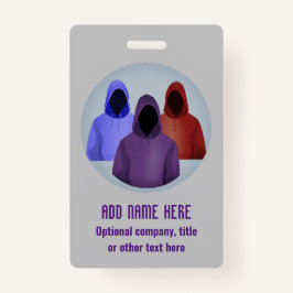 Crachá Segurança de Informações - Hackers Éticos de Hoodi