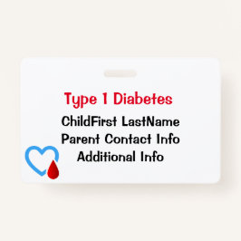 Crachá Sensibilização para a Diabetes de Emergência Médic