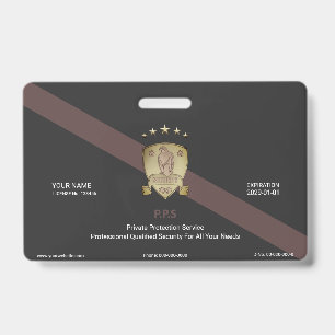 Crachá Serviço de Segurança Privada