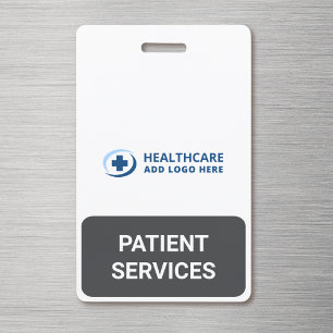 Crachá Serviços de Recepção de Pacientes com Cor Personal