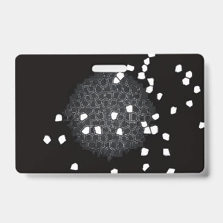 Crachá Shattered Puzzle Pattern Badge Horizontal