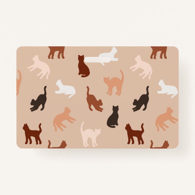 Crachá Silhute de gato (Frente)