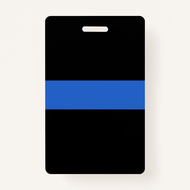 Crachá Símbolo de solidariedade policial de bandeira azul (Verso)