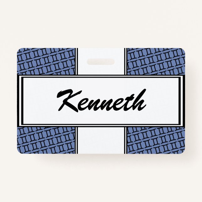 Crachá Símbolo Gemini Zodiac Padrão por Kenneth Yoncich (Frente)