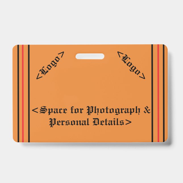 Crachá simples (Frente)