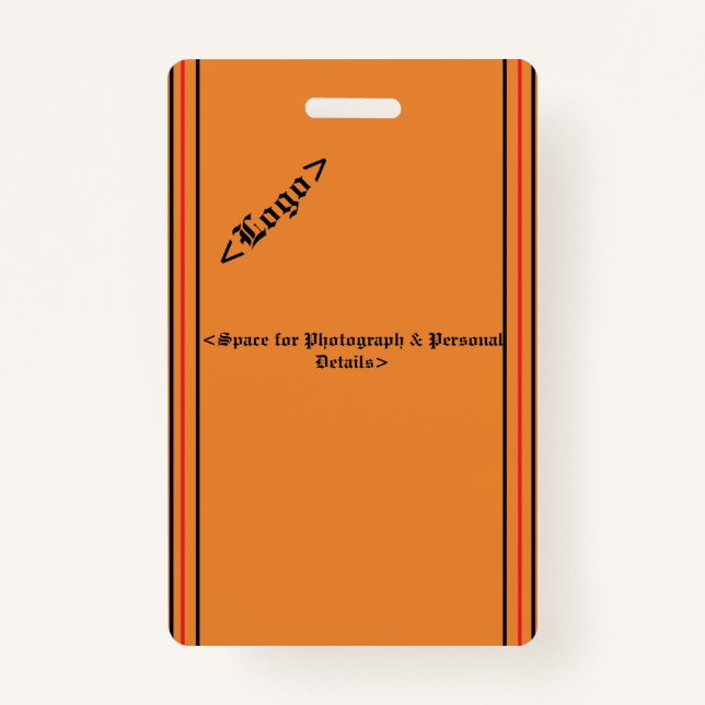 Crachá simples (Frente)