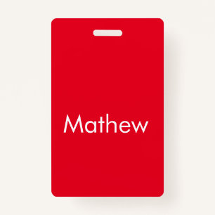 Crachá simples letra inicial monograma adicionar sua letr