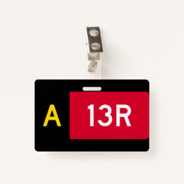 Crachá Sinal de ponto de retenção A13R