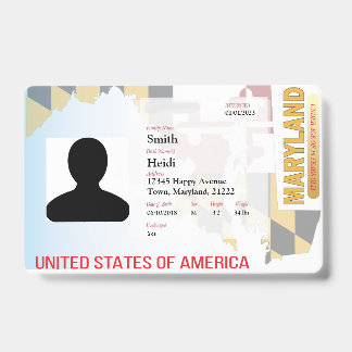 Crachá Sinalizador CREATIVE Child ID- Maryland