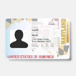 Crachá Sinalizador CREATIVE Child ID- Maryland