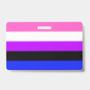 Crachá Sinalizador do Orgulho de Genderfluido de Queda