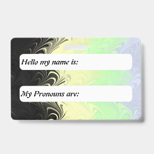 Crachá Sinalizador Personalizável do Orgulho Cassgender d