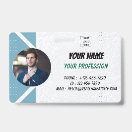 Crachá Small Business Employee ID Card