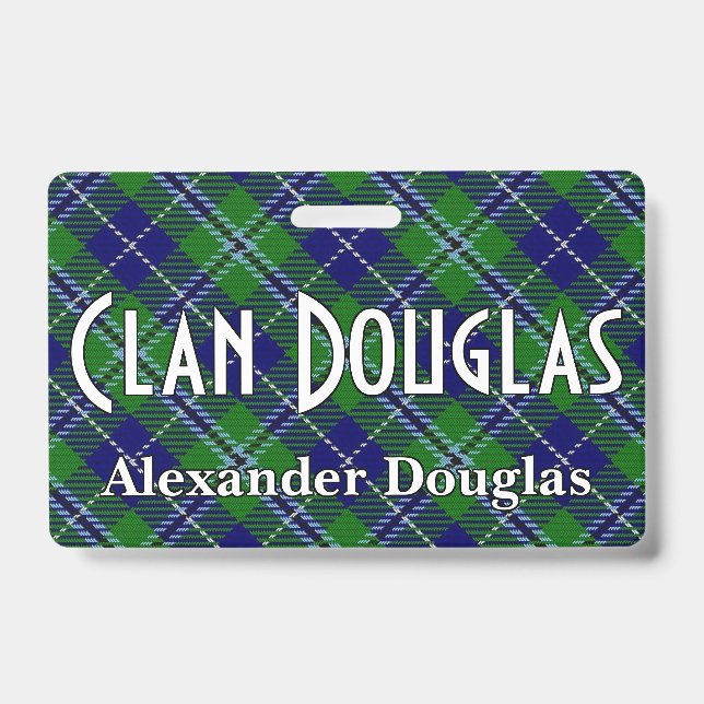 Crachá Snappy Clan Douglas Tartan (Frente)