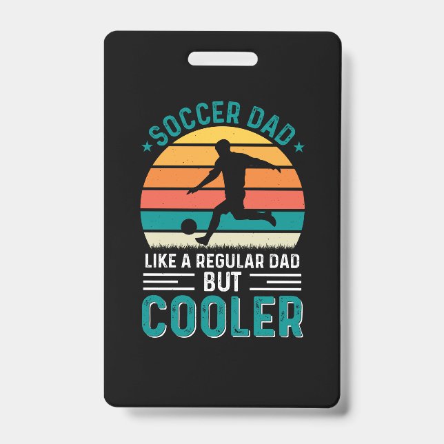 Crachá Soccer Dad Retro Sunset (Frente)