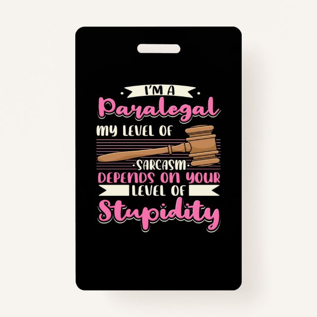 Crachá Sou Um Assistente (Frente)