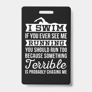 Crachá Sou Um Nadador