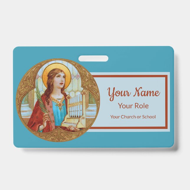 Crachá St. Cécilia de Roma (BK 003) (Frente)