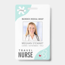 Stethoscope Editável Mint VIAGEM NURSE