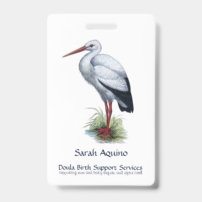 Crachá Stork Doula (Frente)