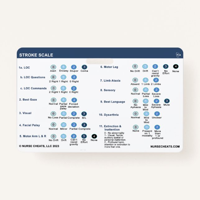 CRACHÁ STROKE SCALE (Frente)
