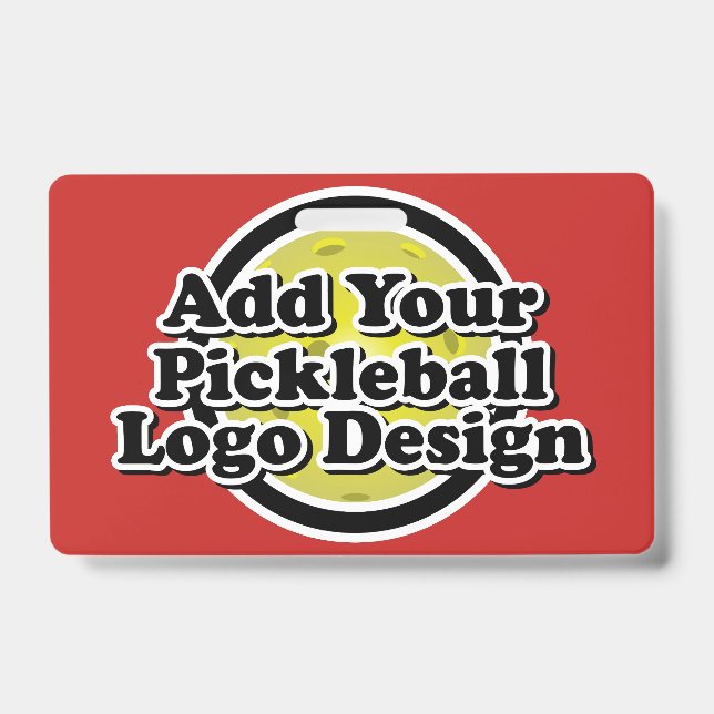 Crachá Sua Imagem Pickleball (Frente)