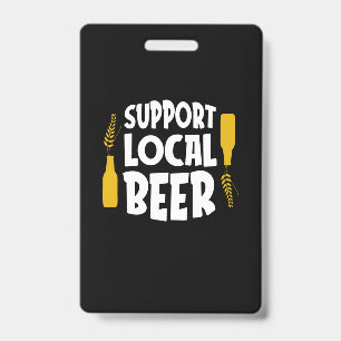 Crachá Suporte para cerveja local