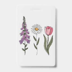 Crachá Sutil Anti-Trump - Tulipa Daisy Foxglove III