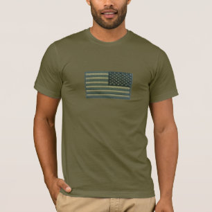 Crachá T-Shirt da bandeira militar dos EUA