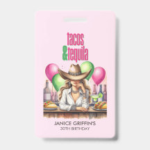 Tacos Rosa-Claro Aniversário Despedida de Solteira