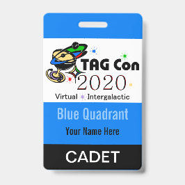 Crachá TAG Con 2020 - Quadrante Azul - Distintivo de Cade