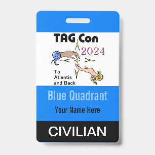 Crachá TAG Con 2024 - Quadrante Azul - Insígnia Civil