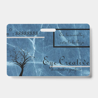 Crachá Tarjeta de presentacion