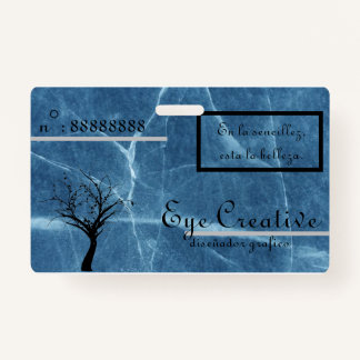 Crachá Tarjeta de presentacion