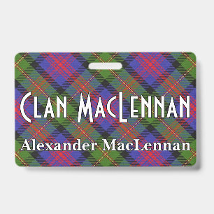 Crachá Tartan áspero de MacLennan do clã
