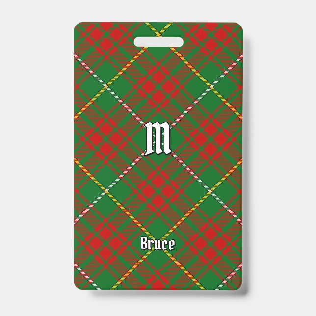 Crachá Tartan de Caça Clan Bruce (Frente)