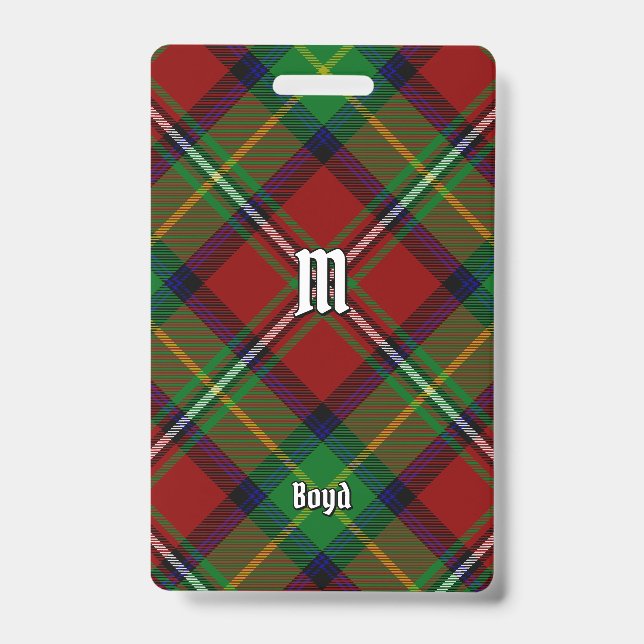 Crachá Tartan do Clã Boyd (Frente)