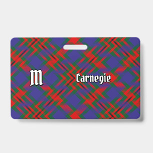 Crachá Tartan do Clã Carnegie