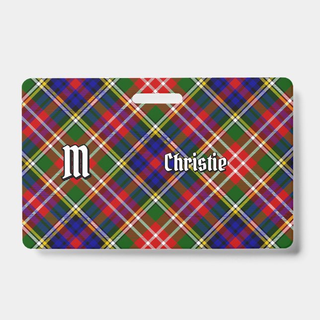 Crachá Tartan do Clã Christie (Frente)