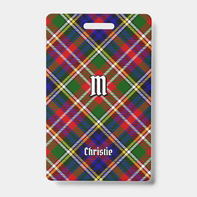 Crachá Tartan do Clã Christie (Frente)